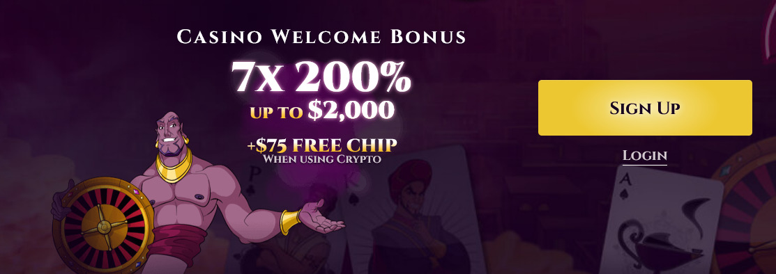 Aladdins gold casino get $200 welcome bonus + $75 FREE CHIP