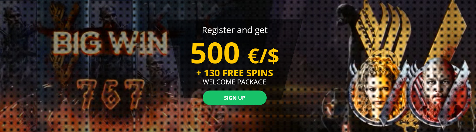 bob casino get €/$ 500 + 130 free spins
