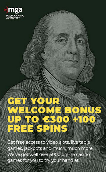 mason slots up to €300 welcome bonus + 100 free spins