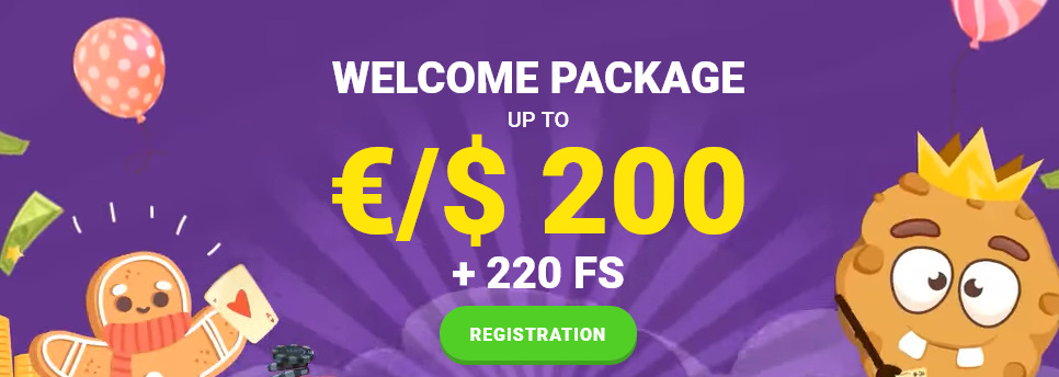 cookie casino up to €/$200 welcome bonus + 220 free spins