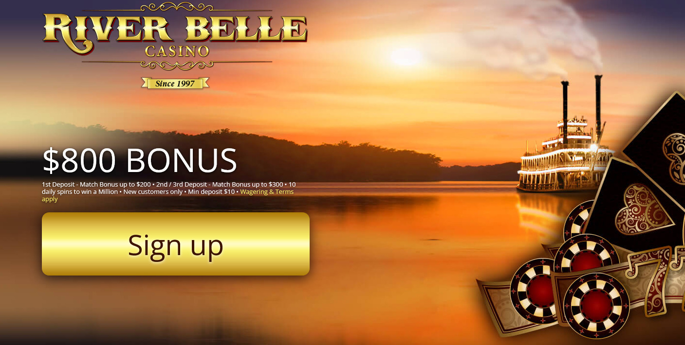 River Belle casino get $800 welcome bonus